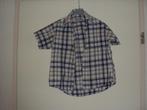 Breed blauw bruin beige katoen overhemd RIVER WOODS 116 zgan, River Woods, Overhemd of Blouse, Ophalen of Verzenden, Zo goed als nieuw