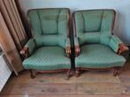 2 fauteuils 1 dames en 1 heren fauteuil, Huis en Inrichting, Fauteuils, Ophalen, Gebruikt, Minder dan 75 cm, Stof