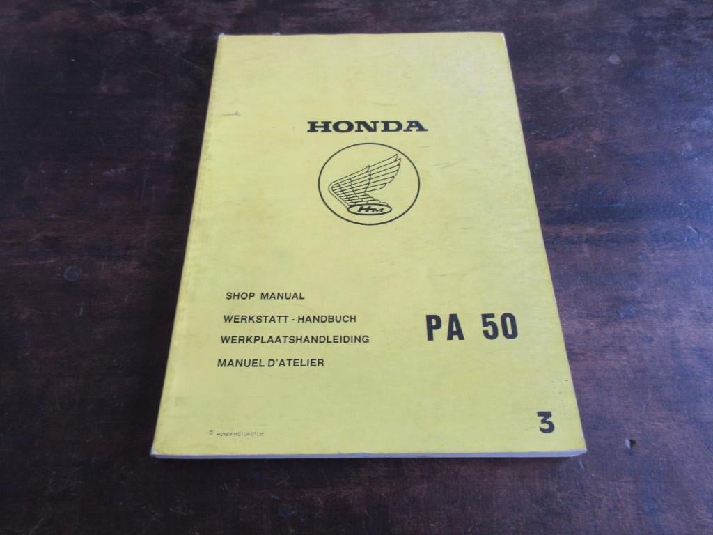Honda PA50 werkplaatshandboek manual, Ophalen of Verzenden, Honda