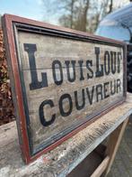 Authentiek, Frankrijk, naambord, bedrijf, hout,, Ophalen