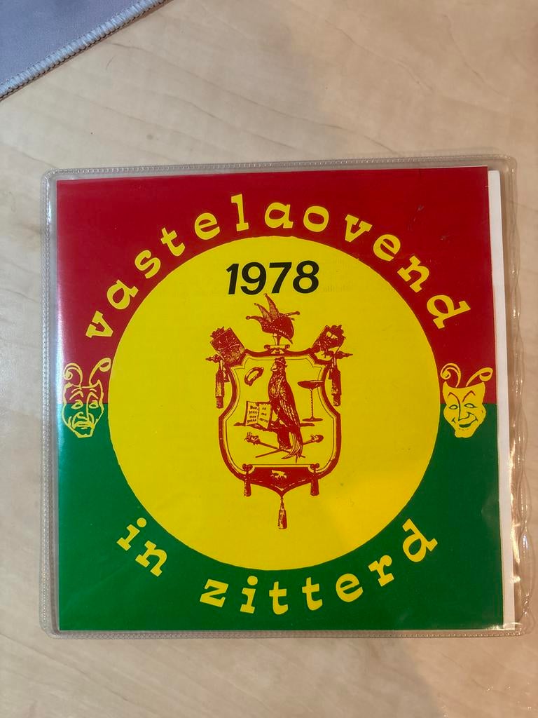 Vastelaovend in Zitterd 1978 - Vintage Carnaval Item, Ophalen of Verzenden, Gebruikt