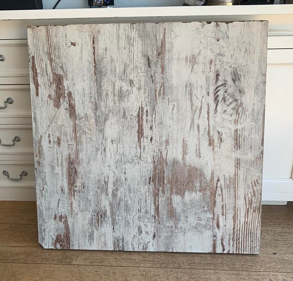 Houten plank 80/80, Doe-het-zelf en Verbouw, Hout en Planken, Ophalen, Gebruikt, 25 tot 50 mm, Eiken