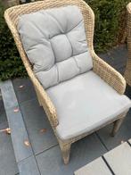 Wicker tuinstoelen Lloyd loom stijl, incl. kussens, Tuin en Terras, Ophalen of Verzenden, Gebruikt, Wicker