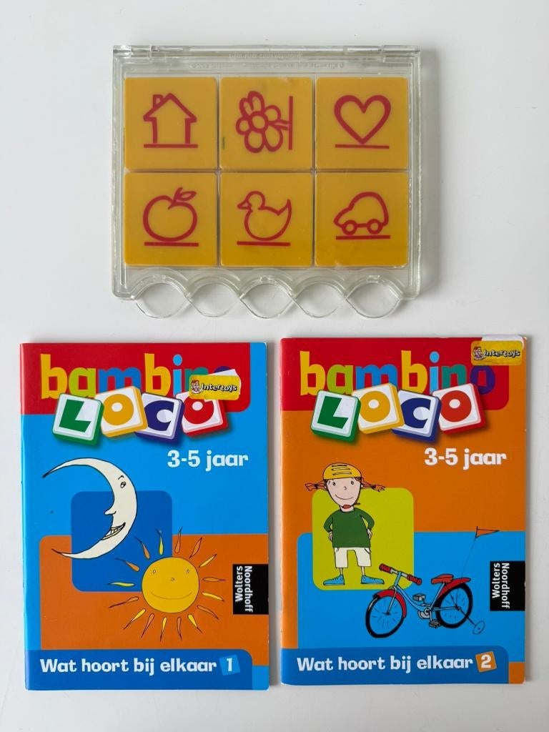 Bambino Loco basisdoos + 2 boekjes Wat hoort bij elkaar, Ophalen of Verzenden, Gebruikt, Puzzelen