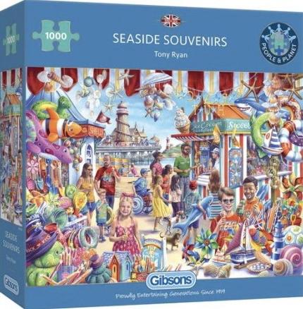 Gibsons - Seaside Souvenirs - 1000 stukjes, Hobby en Vrije tijd, Denksport en Puzzels, Ophalen of Verzenden, 500 t/m 1500 stukjes
