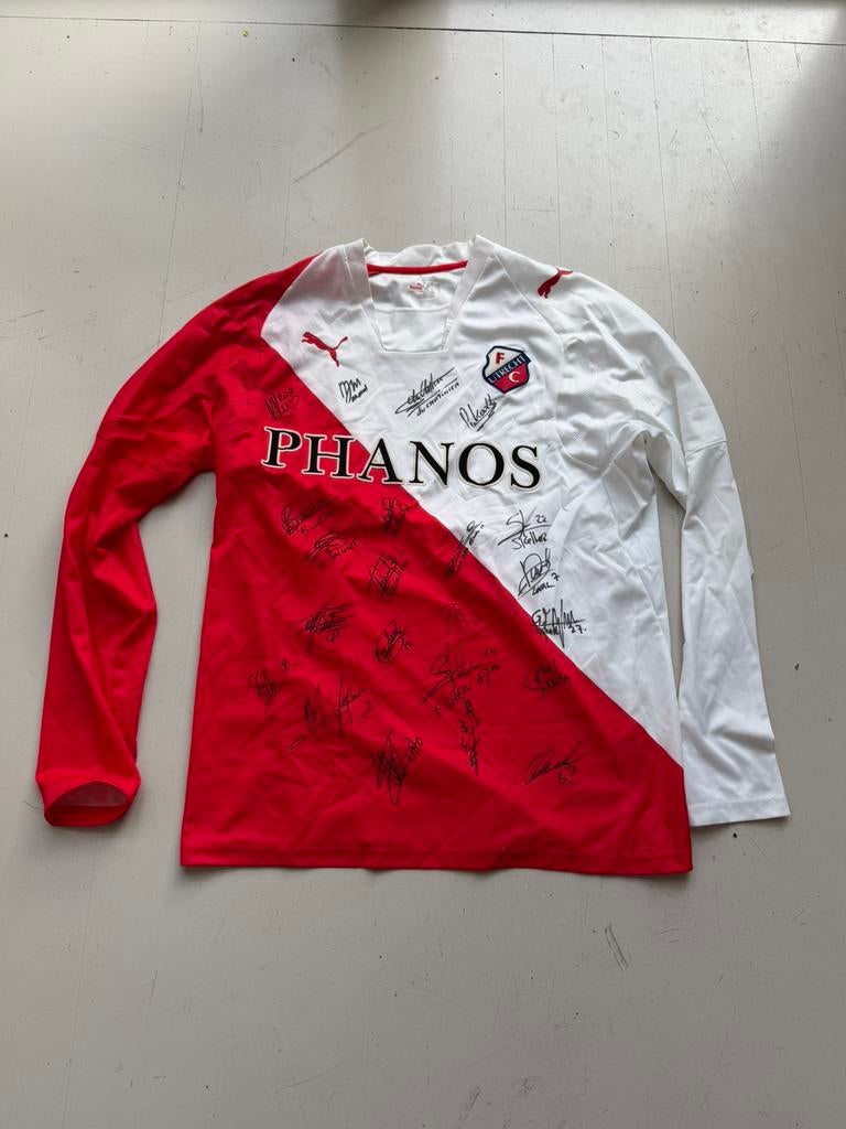 FC Utrecht Shirt met handtekeningen, Maat L, Ophalen of Verzenden, Zo goed als nieuw, Shirt