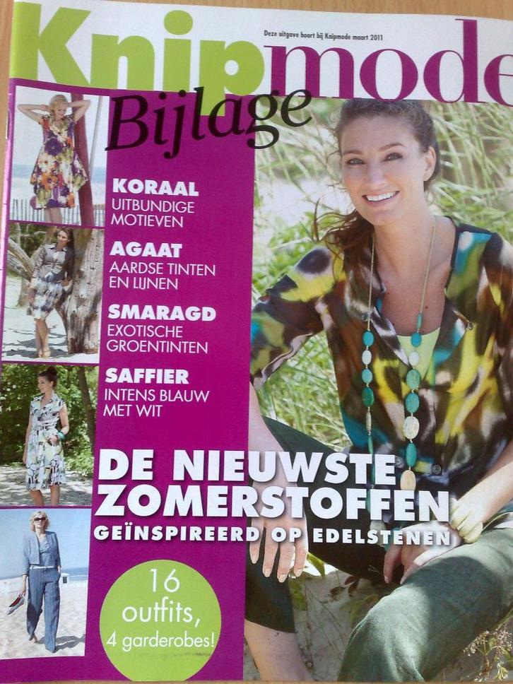Knipmode maart special bijlage 2011, Hobby en Vrije tijd, Kledingpatronen, Zo goed als nieuw, Vrouw, Knipmode, Verzenden