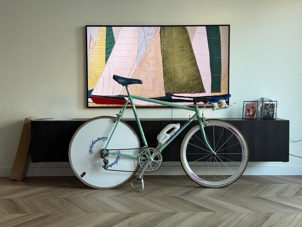 Bianchi Krono tijdritfiets, Campagnolo Super record, Fietsen en Brommers, Zo goed als nieuw, Ophalen, Overige merken, 10 tot 15 versnellingen