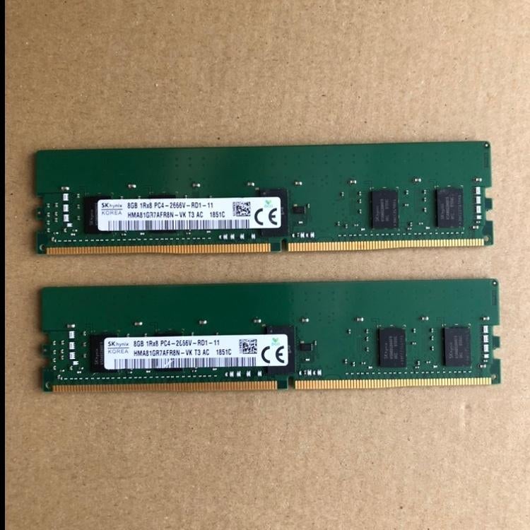 SK Hynix 16GB (2x8GB) DDR4 ECC RDIMM RAM 2666MHz, Gebruikt, Server, Ophalen of Verzenden, 16 GB