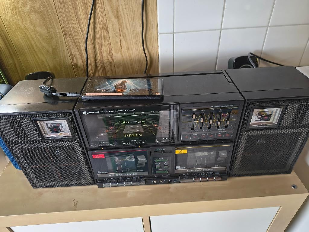 Vintage Audio recorder, cassette, aux, Ophalen, Zo goed als nieuw, Overige typen, Met cd-speler