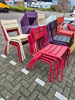 8x satelliet girola stoelen gebruikt aluminium prijs per st, Ophalen, Aluminium