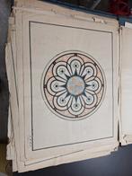 Oude geometrische tekeningen 1910, Antiek en Kunst, Kunst | Tekeningen en Foto's, Ophalen of Verzenden