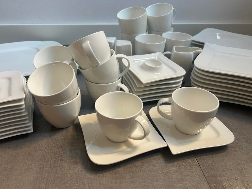Servies wit porselein Via van Ritzenhoff-Breker, Ophalen, Gebruikt, Effen, Porselein