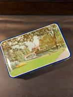 Vintage blikken doos met stadsgezichten Zwolle, Ophalen of Verzenden, Gebruikt, Koek(jes), Overige merken