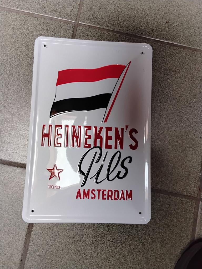 Heineken reclamebord, Ophalen, Zo goed als nieuw