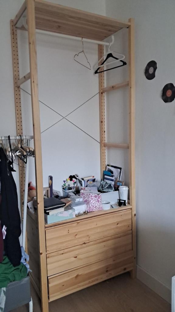 Kast, Huis en Inrichting, Kasten | Kledingkasten, 100 tot 150 cm, 200 cm of meer, Ophalen of Verzenden, Met lade(s)