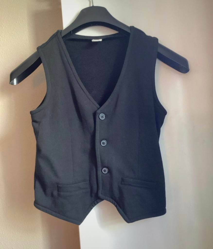 Gilet zwart 158 164, Ophalen of Verzenden, Zo goed als nieuw, Jongen, Trui of Vest