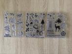 Div.clear stamps kerst 9 stuks, Ophalen of Verzenden, Zo goed als nieuw, Clearstamp