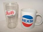Pepsi Cola limonade glas & sexsi mok, Ophalen of Verzenden, Zo goed als nieuw, Gebruiksvoorwerp