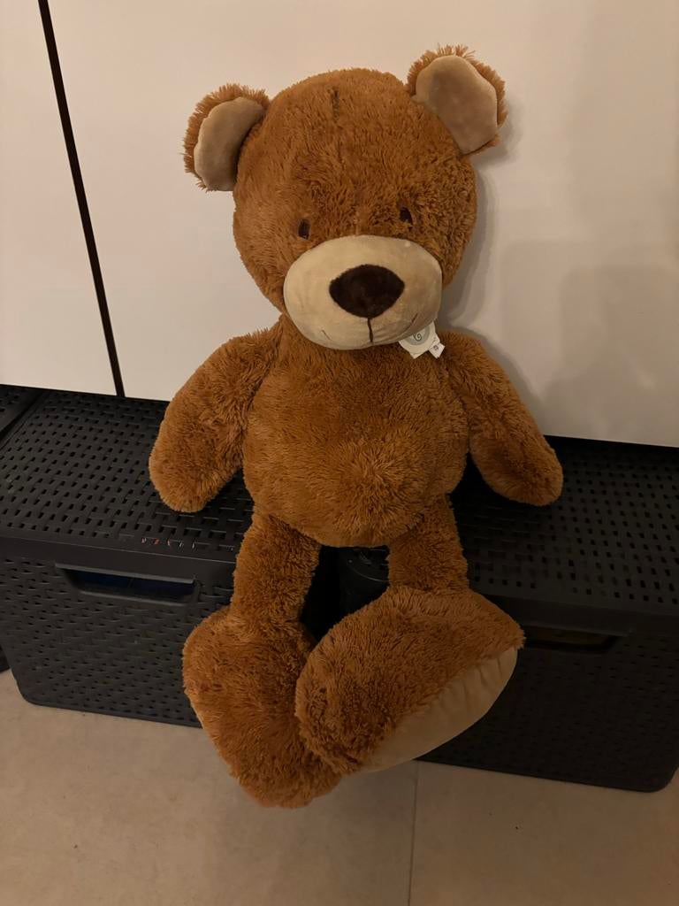 Happy Horse XL Bruine teddybeer nieuw met kaartje!, Kinderen en Baby's, Speelgoed | Knuffels en Pluche, Nieuw, Beer, Overige karakters