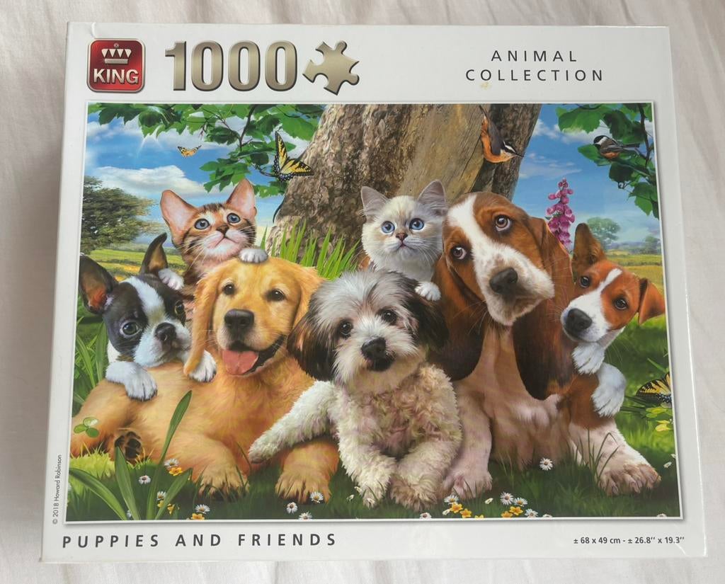 King puzzel 1000 stukjes, Ophalen of Verzenden, 500 t/m 1500 stukjes, Zo goed als nieuw, Legpuzzel