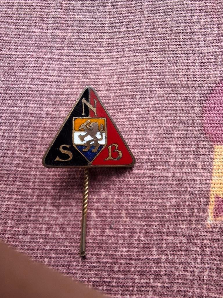Origineel NSB lidmaatschap speldje – WOII, Verzamelen, Militaria | Tweede Wereldoorlog, Overige soorten, Nederland, Ophalen of Verzenden