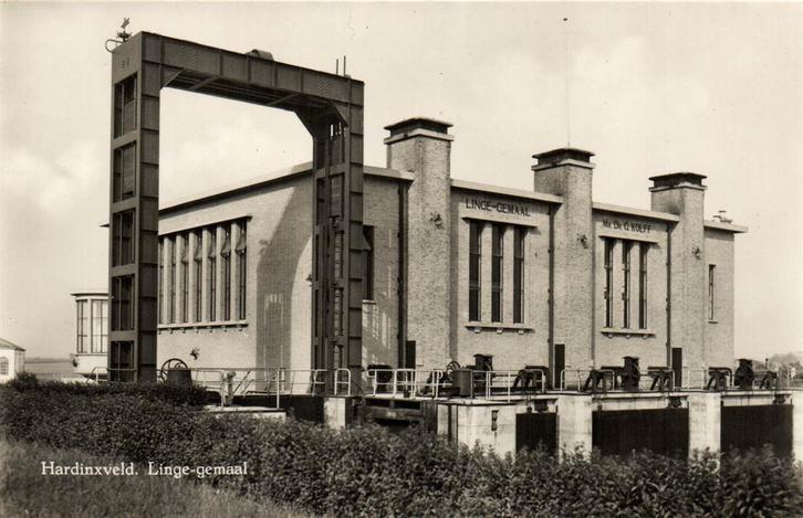Hardinxveld. Linge-gemaal - ongelopen, Verzamelen, Ansichtkaarten | Nederland, Ongelopen, Noord-Brabant, Voor 1920, Ophalen of Verzenden