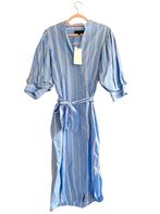 Lichtblauwe blousejurk Zara Nieuw met label, Kleding | Dames, Maat 38/40 (M), Blauw, Nieuw, Ophalen of Verzenden