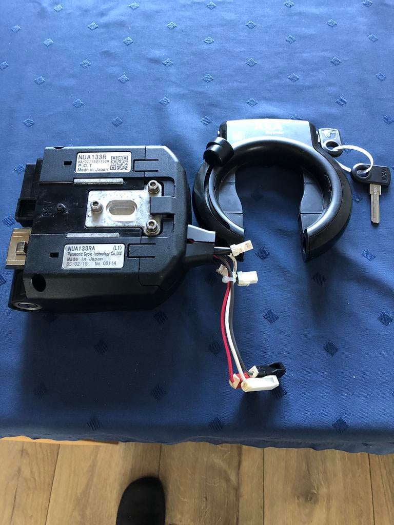 Accu slede gazelle panasonic met slot, Ophalen of Verzenden, Gebruikt