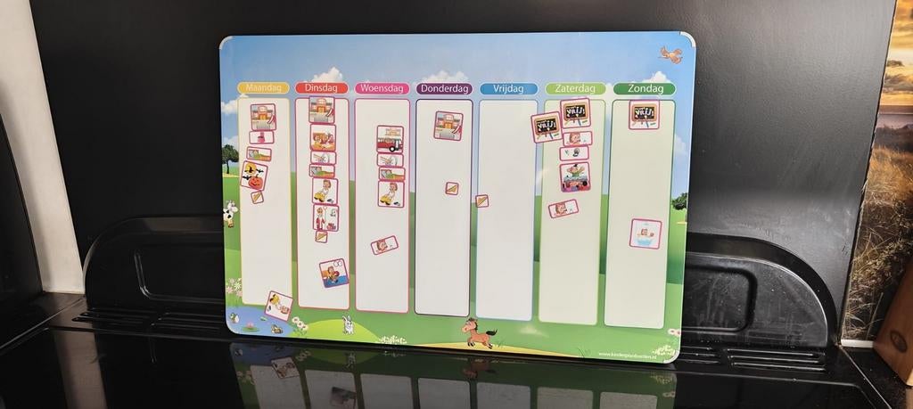 Plan bord kind met bakje extra magneten, Kinderen en Baby's, Ophalen