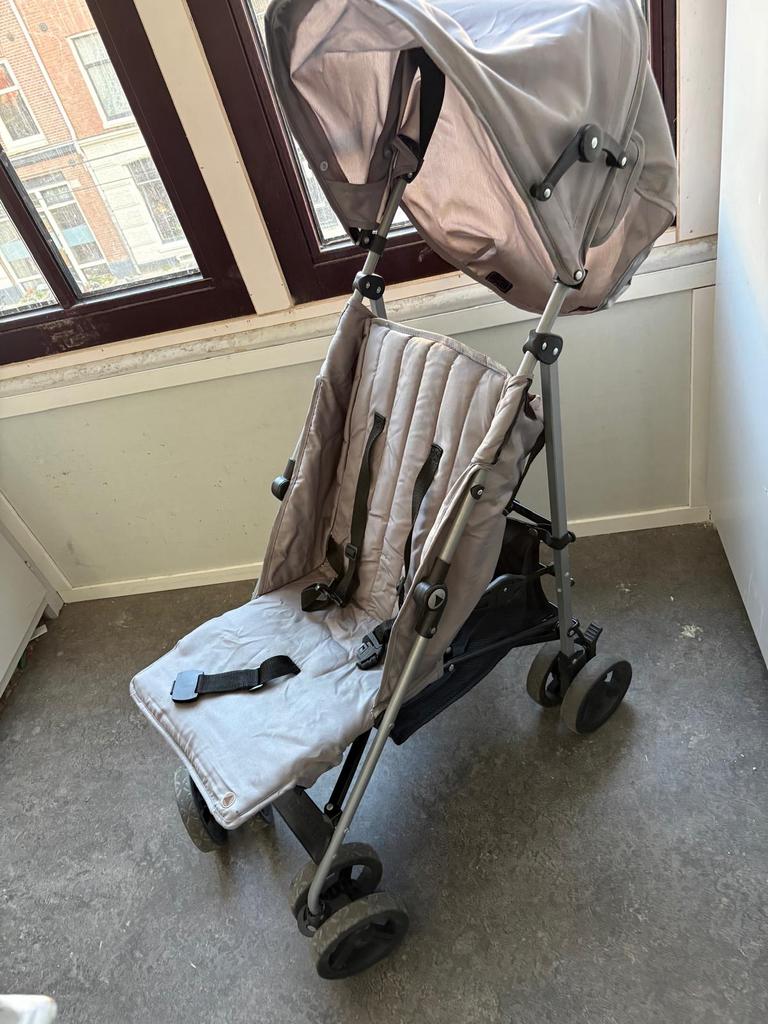 Topmark grijze buggy met zonnekap, Ophalen, Gebruikt, Overige merken, Zonnekap