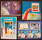 - 696 - 4 Blokjes met Ruimtevaart., Verzenden, Gestempeld, Overige thema's