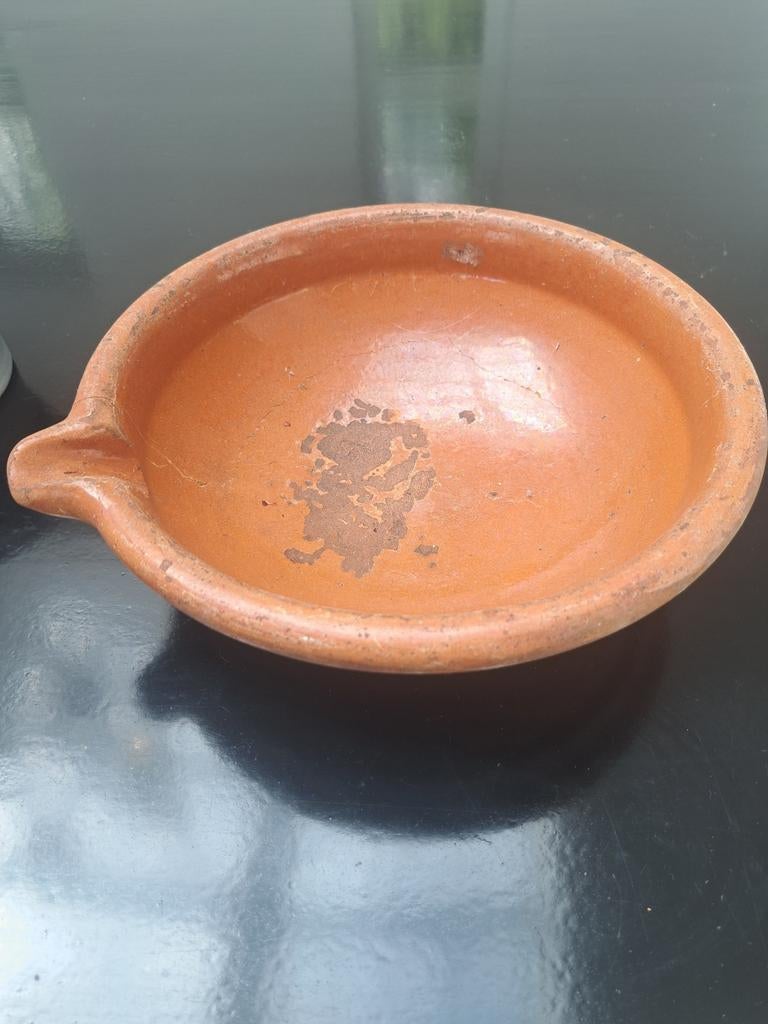 Mooie oude terracotta schaal, Huis en Inrichting, Keuken | Potten en Pannen, Ophalen, Overige materialen, Overige typen