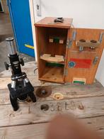 Vintage Olympus Biologische Microscoop met Houten Kist, Ophalen of Verzenden, Gebruikt, 400x tot 1000x, Biologische microscoop
