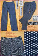 PESERICO IT prachtige blauw-ecru retro broek maat 36 nieuw, Overige kleuren, Nieuw, Ophalen of Verzenden, Maat 36 (S)