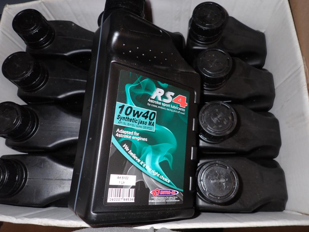 Bo Motor Oil RS4 10W40 4-takt Blok Olie 12x1 Liter, Motoren, Verzenden