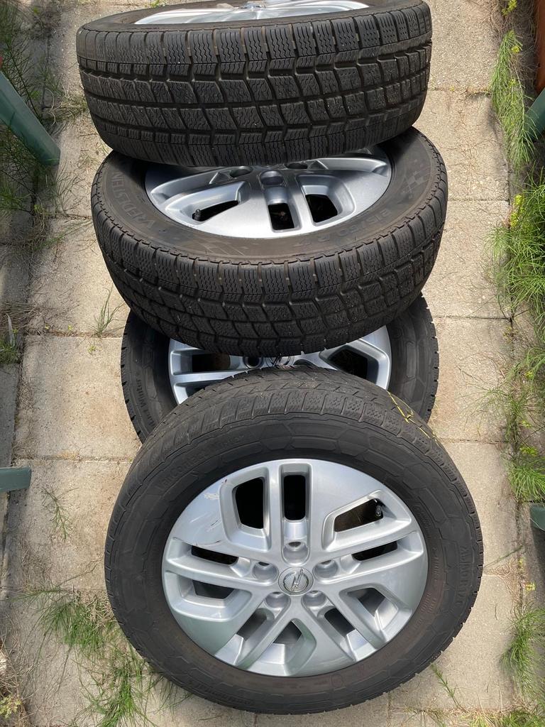 Set van 4 rvs velgen incl. winterbanden Opel Vivaro 2015, Auto-onderdelen, Banden en Velgen, Ophalen, 16 inch, Banden en Velgen