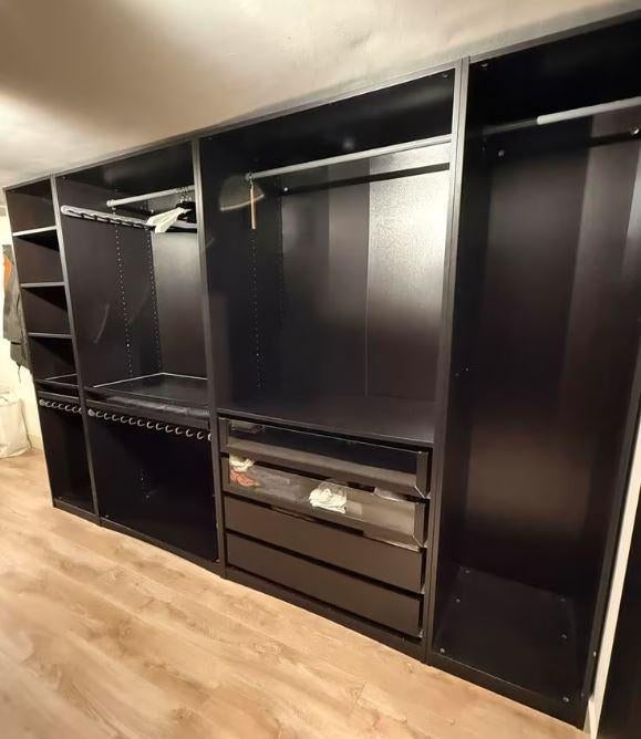 IKEA PAX Kledingkast 300x58x201 - €499 – Bezorgen & Montage, IKEA PAX, Gebruikt, Eikenhout, 200 cm of meer