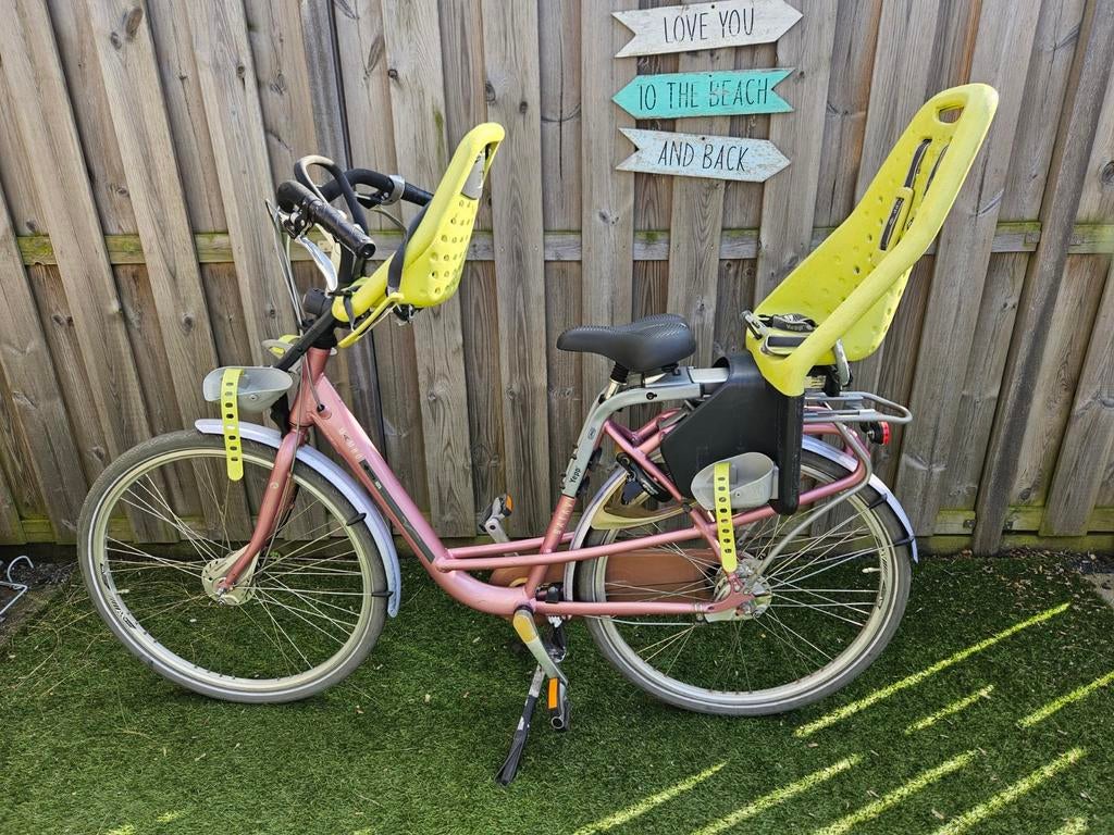 Moederfiets Batavus Mambo incl kinderstoeltjes Yepp, Ophalen, 2 zitjes, Gebruikt, Versnellingen