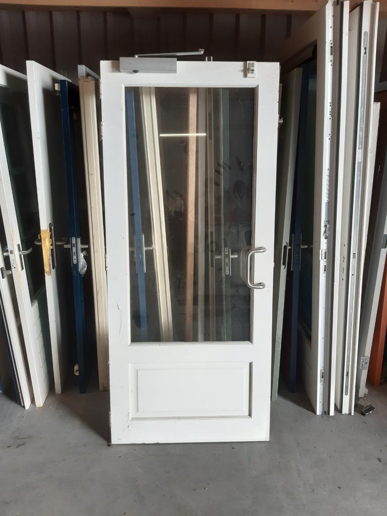 Hardhouten buitendeur 925*2115, Tuin en Terras, Ophalen, 1 tot 2 meter, Minder dan 3 meter, Zo goed als nieuw