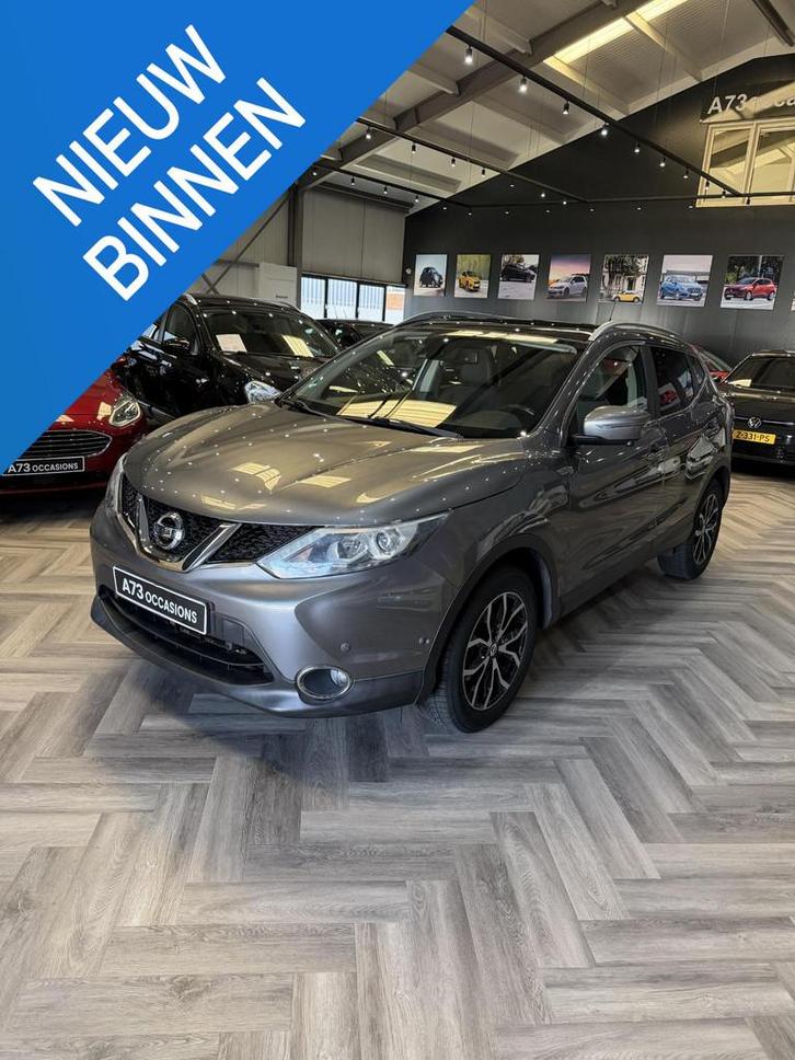 Nissan Qashqai 1.2 Tekna Trekhaakautomaat,camera,pdc,pano,el, Auto's, Nissan, Bedrijf, Te koop, Qashqai, 360° camera, ABS, Achteruitrijcamera