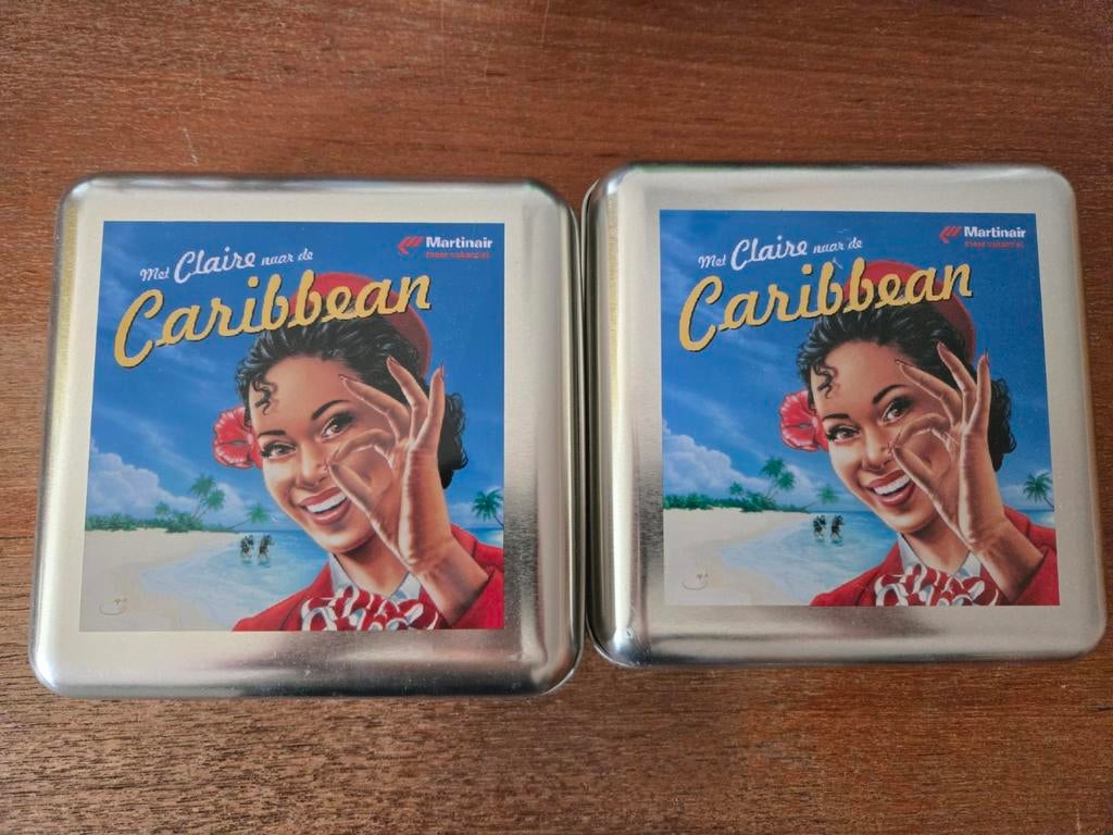 2 Martinair blikken, Verzamelen, Blikken, Gebruikt, Overige, Ophalen of Verzenden