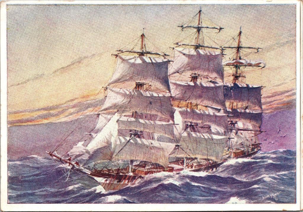 IJzeren Clipper Batavier - Zeilschip, Verzenden, Voor 1920, Ongelopen, Zuid-Holland