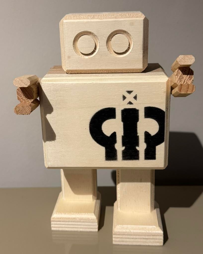 Rijswachters rijksmuseum 17cm houten robot, Ophalen of Verzenden