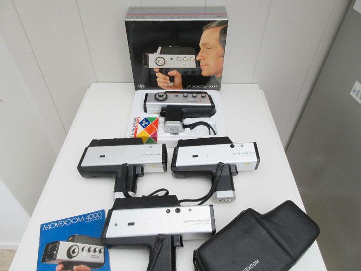 4 verschillende Super 8 cameras uit de 1000 serie jaren 1970, Verzamelen, Fotografica en Filmapparatuur, Filmcamera, 1960 tot 1980