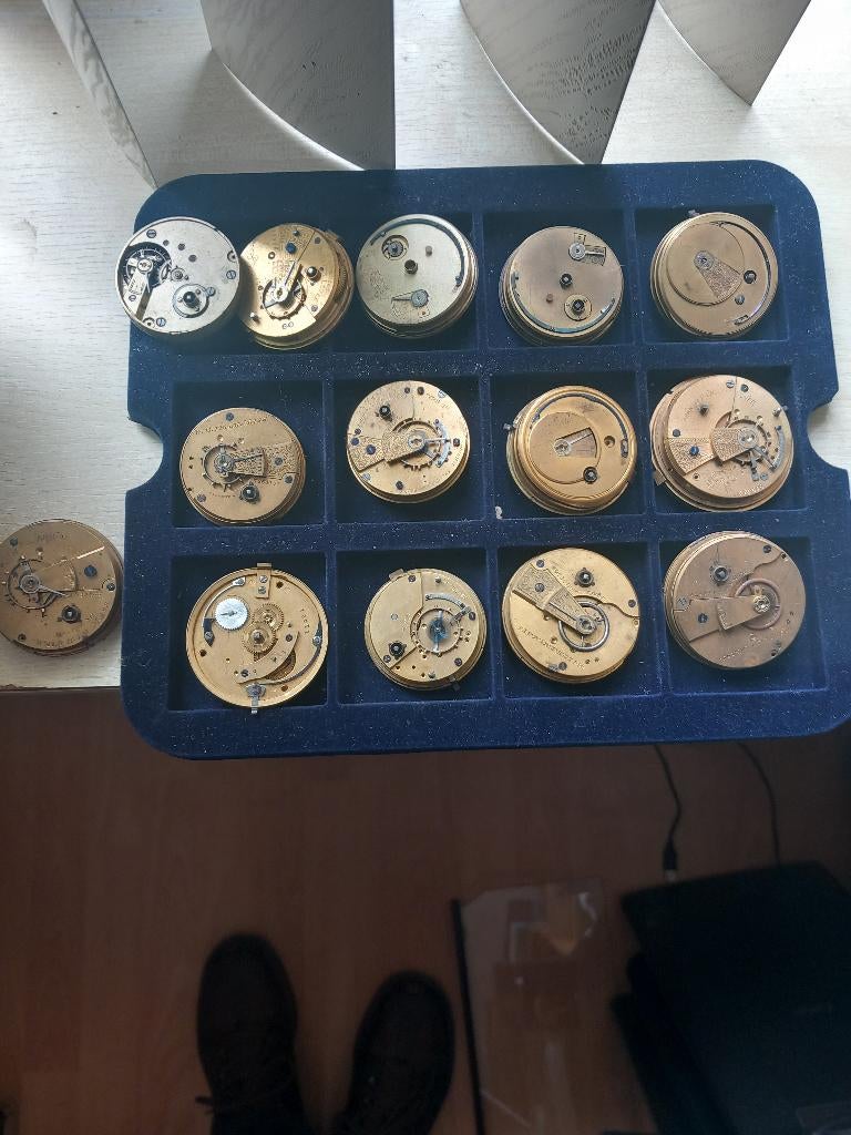 Oude zakhorloges uurwerken uit nalatenschap., Antiek en Kunst, Antiek | Klokken, Ophalen