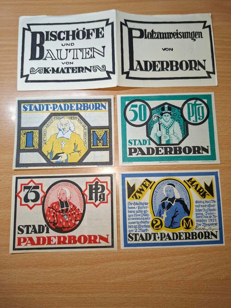 Duits Notgeld Paderborn Noodgeld, Postzegels en Munten, Bankbiljetten | Europa | Niet-Eurobiljetten, Ophalen of Verzenden, Duitsland