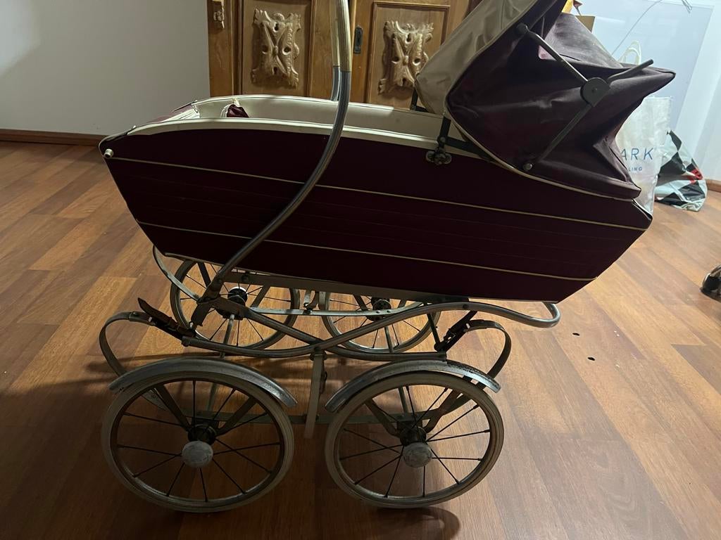 Vintage Kinderwagen - Klassiek Design, Kinderen en Baby's, Kinderwagens en Combinaties, Gebruikt, Met reiswieg, Ophalen, Kinderwagen