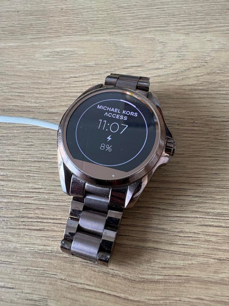 Smartwatch Michael Kors rose gold, Sieraden, Tassen en Uiterlijk, Horloges | Dames, Staal, Staal, Polshorloge, Zo goed als nieuw