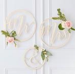 Mr & Mrs hangdecoratie, Ophalen of Verzenden, Zo goed als nieuw, Versiering, Geboorte of Huwelijk